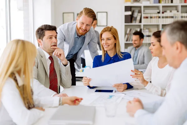 Business People Working Office Brainstorming — Stock Photo, Image