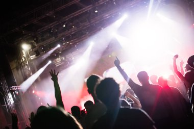 Dans eden kalabalığa müzik konser Festivali resmi