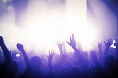 Dans eden kalabalığa müzik konser Festivali resmi