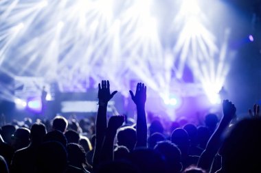 Dans eden kalabalığa müzik konser Festivali resmi