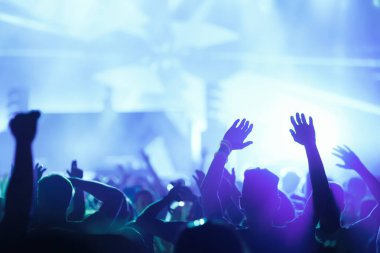 Dans eden kalabalığa müzik konser Festivali resmi