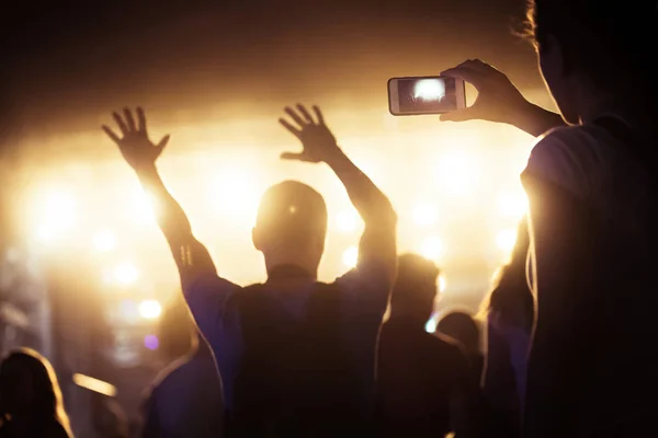 Bild Von Tanzenden Partygängern Bei Musikfestival — Stockfoto