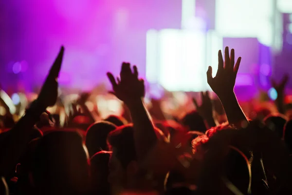 Foto Gente Bailando Festival Música —  Fotos de Stock