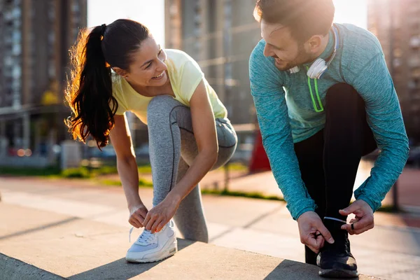 Koşu Çalışan Sağlıklı Fitness Recreations Vardır — Stok fotoğraf