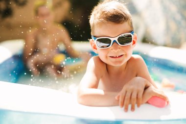 Mutlu çocuk zevk yaz saati 