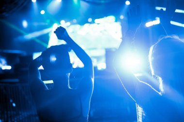 Parti insanlar Müzik Festivali dans, resim