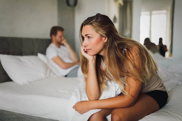 Couple Having Problems Relationship Due Infidelity — Stock Photo, Image