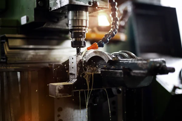 Geautomatiseerde Metaal Frezen Gebruikt Auto Industrie — Stockfoto