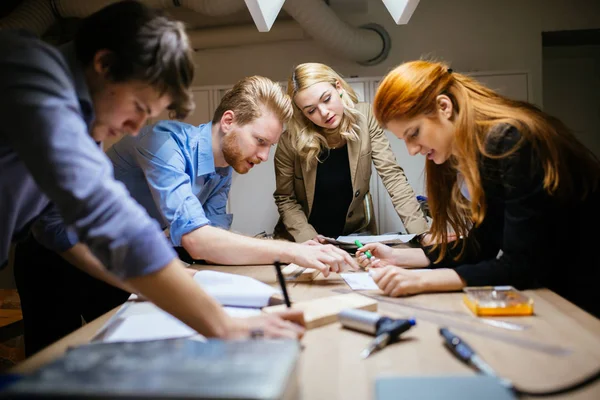 Team Samen Werken Project Het Delen Van Ideeën Werkplaats — Stockfoto