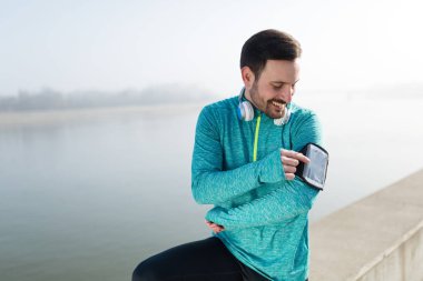 Süre çalışan ve açık koşu egzersiz active sporcu fitness