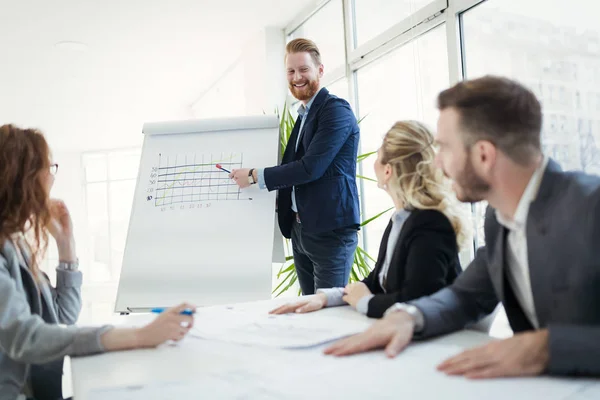 Zakenmensen Conferentie Vergadering Modern Kantoor — Stockfoto