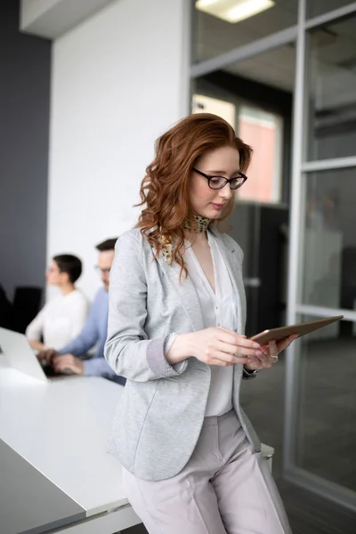 Business Colleagues Modern Conference Meeting Room Presentation — Stock Photo, Image