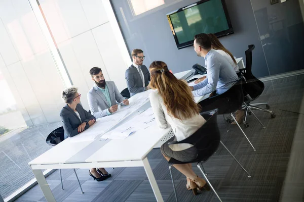 Zakelijke Collega Vergaderzaal Tijdens Presentatie — Stockfoto