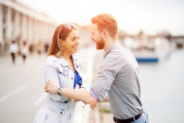 Couple embracing their love and spending time together