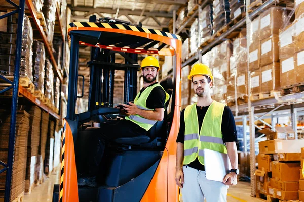 Logistica Persone Che Lavorano Magazzino — Foto Stock