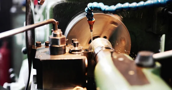 Tired overworked worker falls asleep during working hours in factory