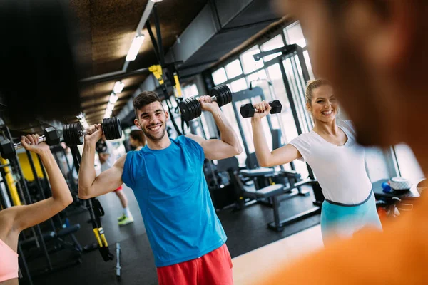 Group Healthy Fitness People Gym — Stock Photo, Image