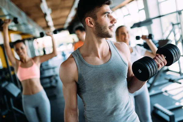 Grupo Personas Saludables Fitness Gimnasio — Foto de Stock