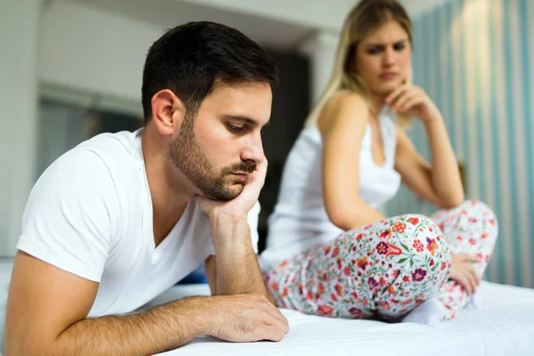 Unga Olyckliga Par Har Problem Sin Relation — Stockfoto