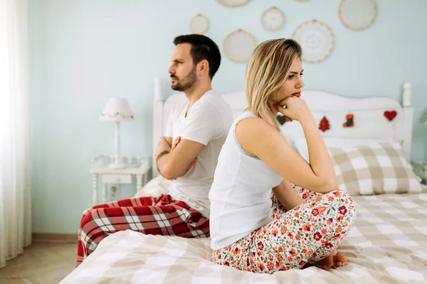 Foto Van Een Jong Koppel Met Relatie Problemen Crisis — Stockfoto