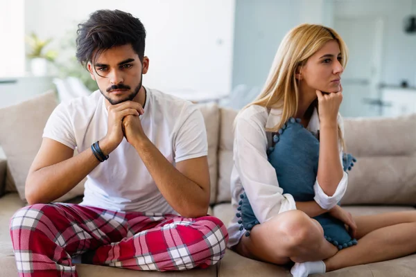 Young Attractive Couple Having Problems Relationship — Stock Photo, Image