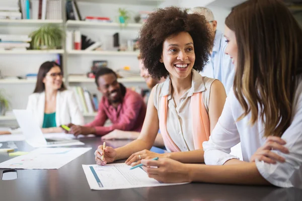 Uomini Affari Buon Lavoro Squadra Ufficio Concetto Strategia Aziendale Successo — Foto Stock