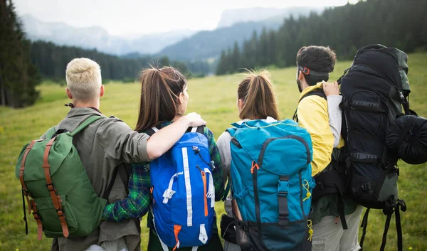 Trek Vandring Destination Erfarenhet Äventyr Livsstilskoncept — Stockfoto