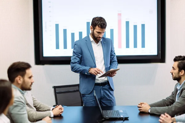 Modern Konferenciaterem Üzleti Találkozó Képe — Stock Fotó