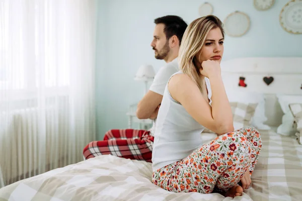 Imagem Jovem Casal Tendo Problemas Relacionamento Crise — Fotografia de Stock