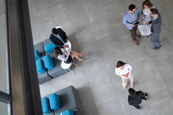 Grupo Arquitetos Empresários Que Trabalham Juntos Fazem Brainstorming — Fotografia de Stock