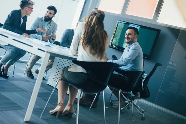 Grupo Arquitectos Empresarios Trabajando Juntos Haciendo Una Lluvia Ideas — Foto de Stock