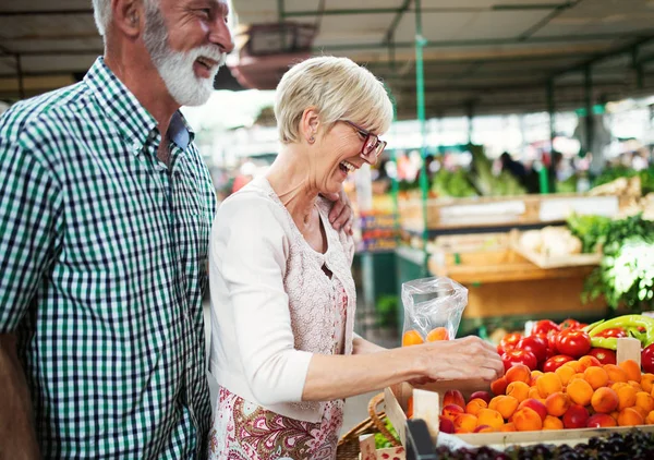 Alleen Beste Groenten Fruit Mooie Hoge Paar Kopen Van Vers — Stockfoto