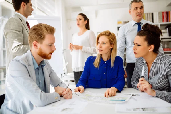 Business People Having Board Meeting Discussing New Fresh Ideas — Stock Photo, Image