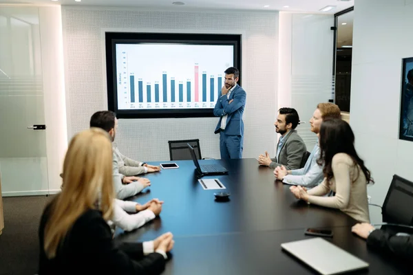 Modern Konferenciaterem Üzleti Találkozó Képe — Stock Fotó