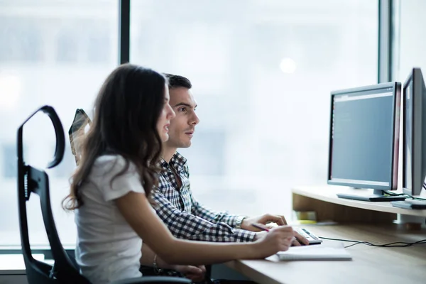 Imagen Gente Negocios Trabajando Juntos Una Empresa Oficina —  Fotos de Stock