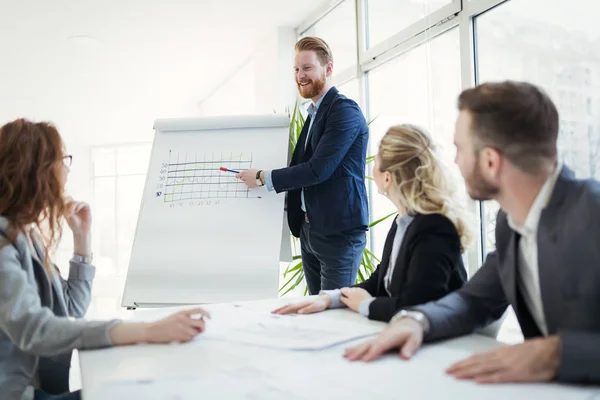 Business Colleagues Conference Meeting Room Presentation — Stock Photo, Image