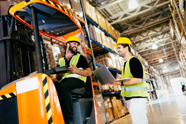 Logistica Persone Che Lavorano Magazzino — Foto Stock