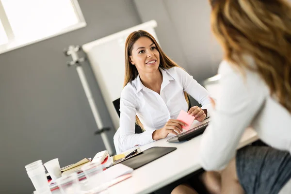 Imagem Reunião Entrevista Emprego Escritório Moderno — Fotografia de Stock