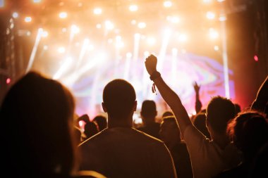 Dans eden kalabalığa müzik konser Festivali resmi