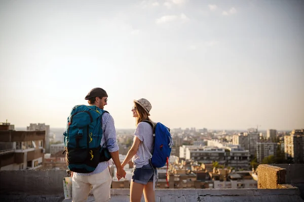Honeymoon Trip Backpacker Tourist Tourism Holiday Vacation Travel Concept — Stock Photo, Image