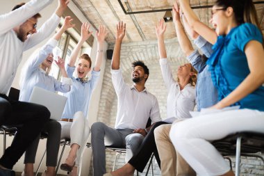 İş Adamları İşbirliği Başarı Ekibi Konsepti