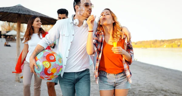 Fiends Tener Gran Tiempo Juntos Playa — Foto de Stock