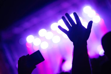 Dans eden kalabalığa müzik konser Festivali resmi