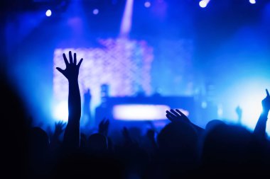 Dans eden kalabalığa müzik konser Festivali resmi