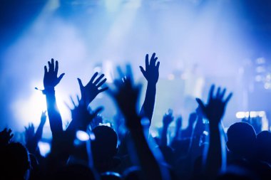 Dans eden kalabalığa müzik konser Festivali resmi