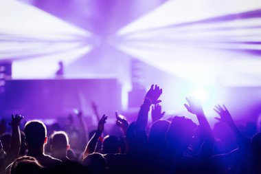 Dans eden kalabalığa müzik konser Festivali resmi