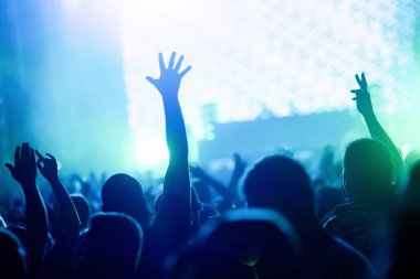 Dans eden kalabalığa müzik konser Festivali resmi