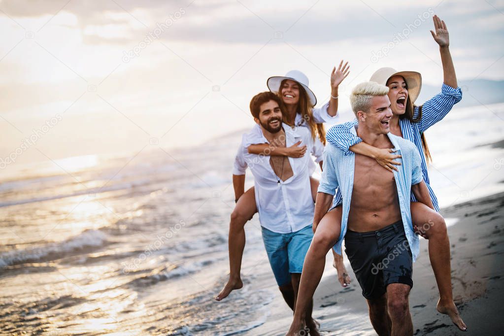 Friendship freedom vacation beach summer holiday concept