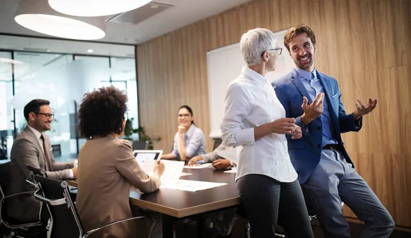 Corporate business people team and manager in a meeting