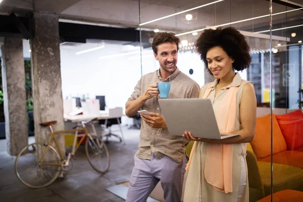 Programmers Working Software Developing Company Office — Stock Photo, Image